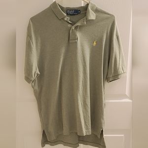 Ralph Lauren Polo Shirt Men Medium Plain Pony Short Sleeve Collared Golf